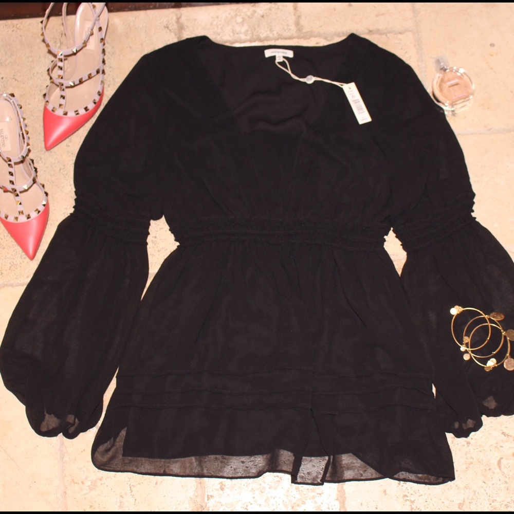 Max Studio Black Blouse NWT