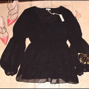 Max Studio Black Blouse NWT