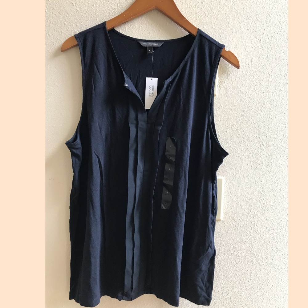 Banana Republic Navy Sleeveless Top - New!
