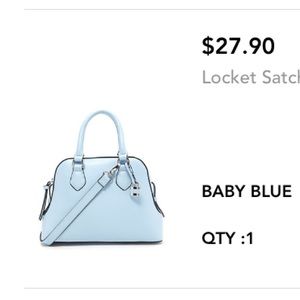 Forever 21 baby blue purse