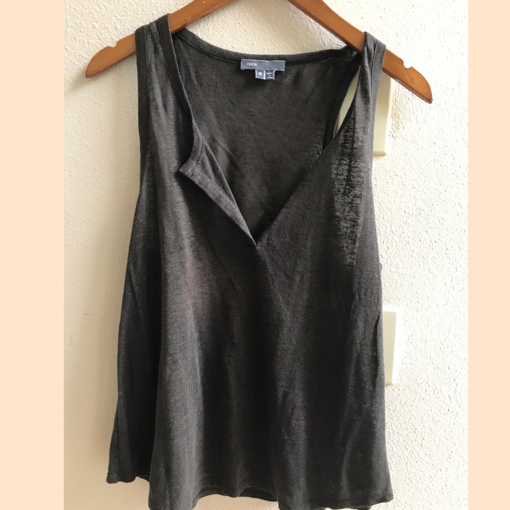 Vince Brown Tank Top
