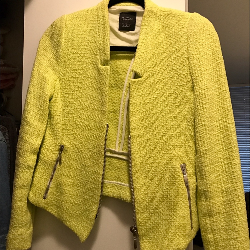 Zara yellow blazer