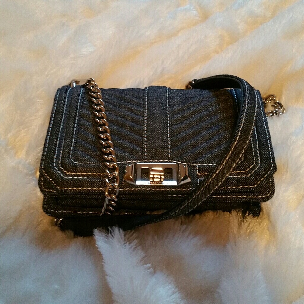 Rebecca Minkoff crossbody denim bag.