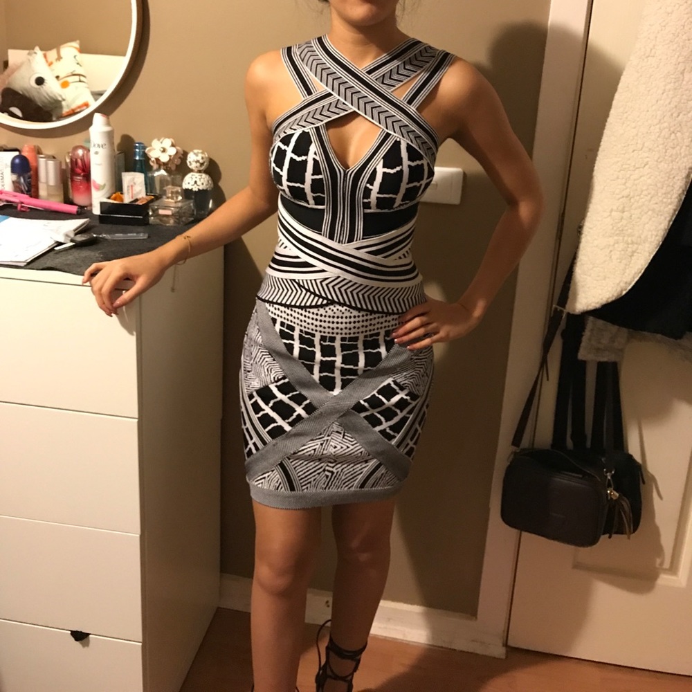Bandage body-con dress