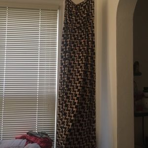 Maxi dress chevron print