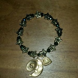 I Love you to the moon and back stretch charm ♡