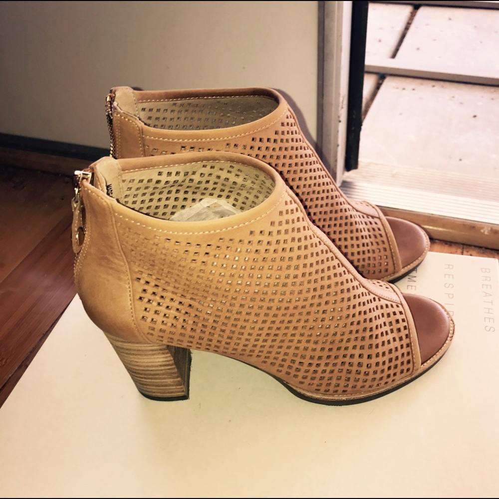 Women's peep toe booties