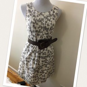Gap White and Gray Floral Dress