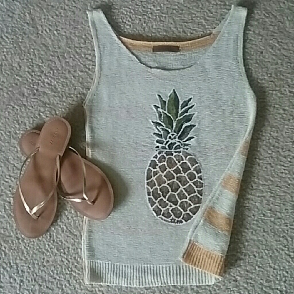 Pineapple Knit Tank