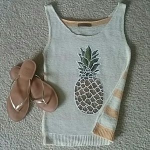 Pineapple Knit Tank