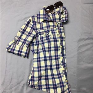 Magazine brand plaid flannel shirt