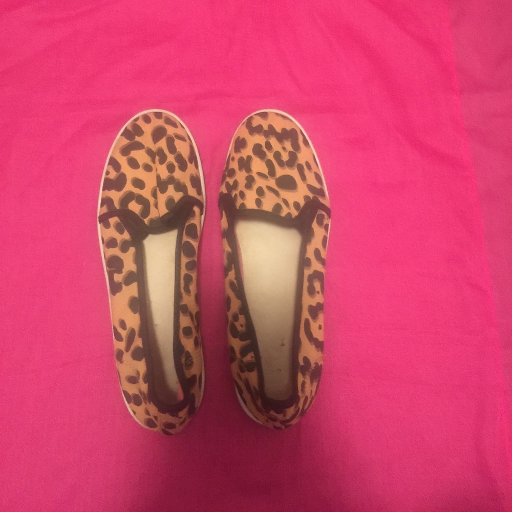 Cheetah Print Slip On Shoes
