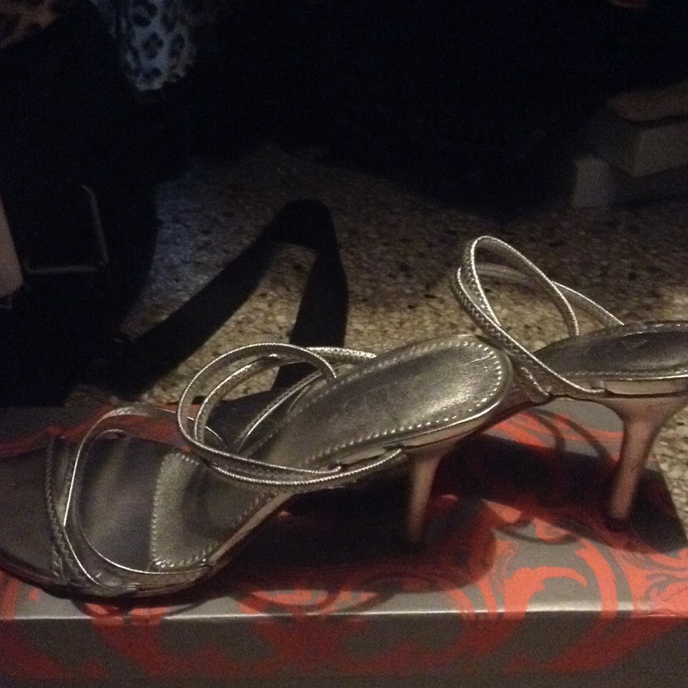 Aldo silver heels