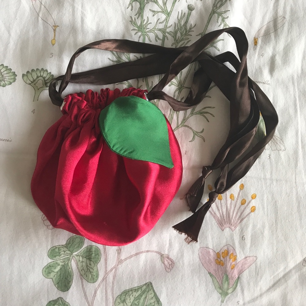 Tracy's Garden Handmade Apple Drawstring Bag