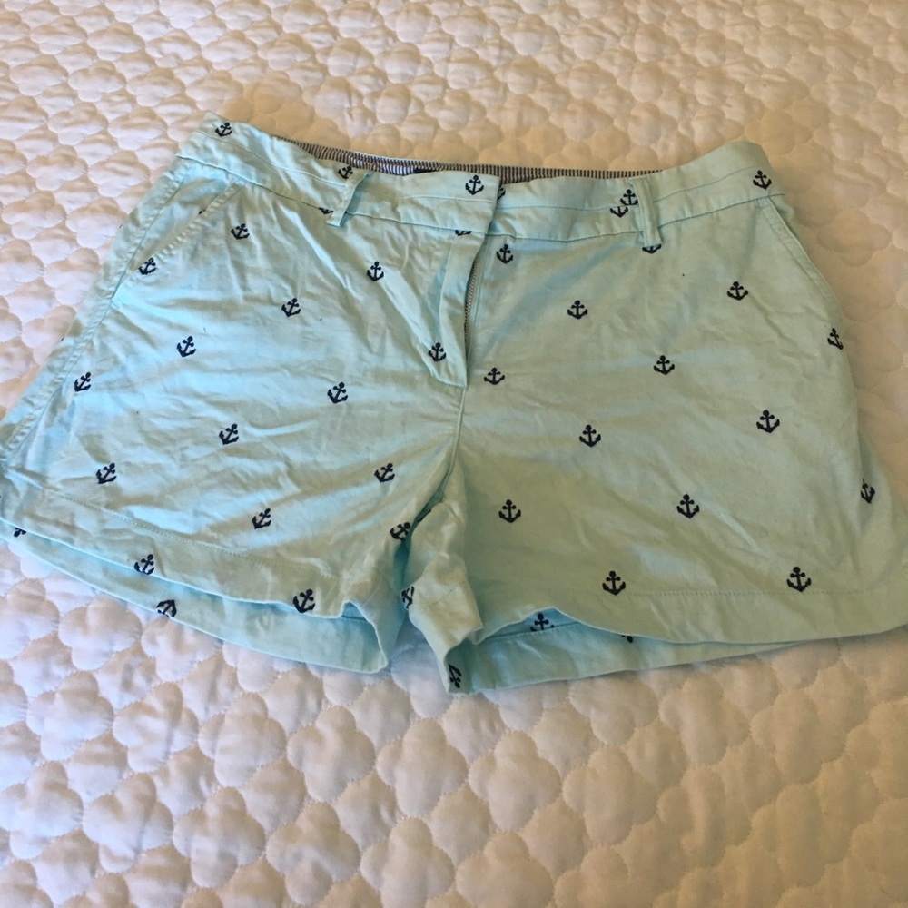 British Khaki Anchor Shorts