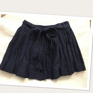 Forever 21 Denim Skirt with waist tie and zipper