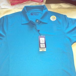 New with tags polo blue in color size small
