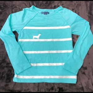 Gap Kids girls sequin striped long sleeve tee