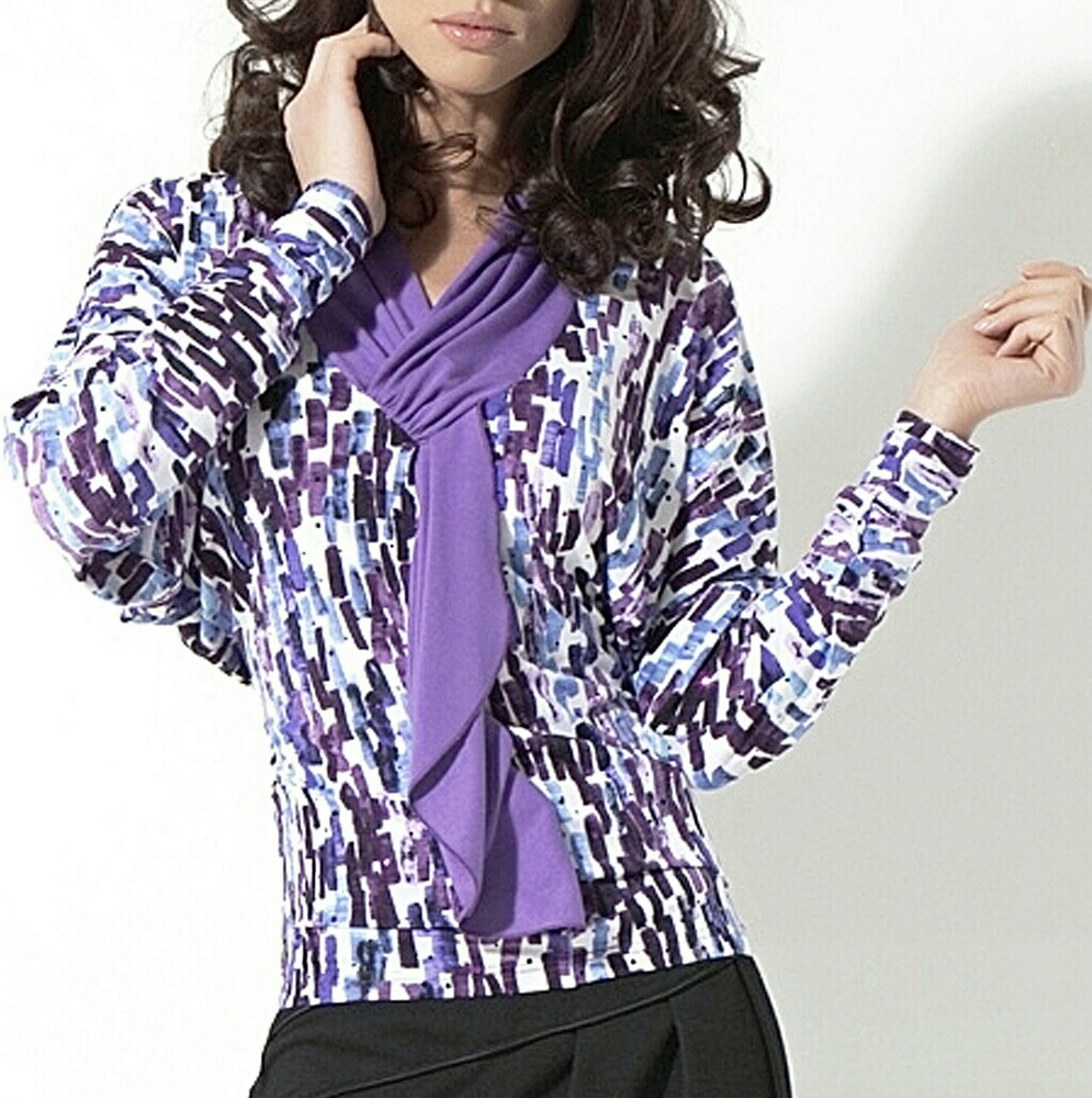 BATWING BLOUSE STRETCH MADE IN EUROPE  S