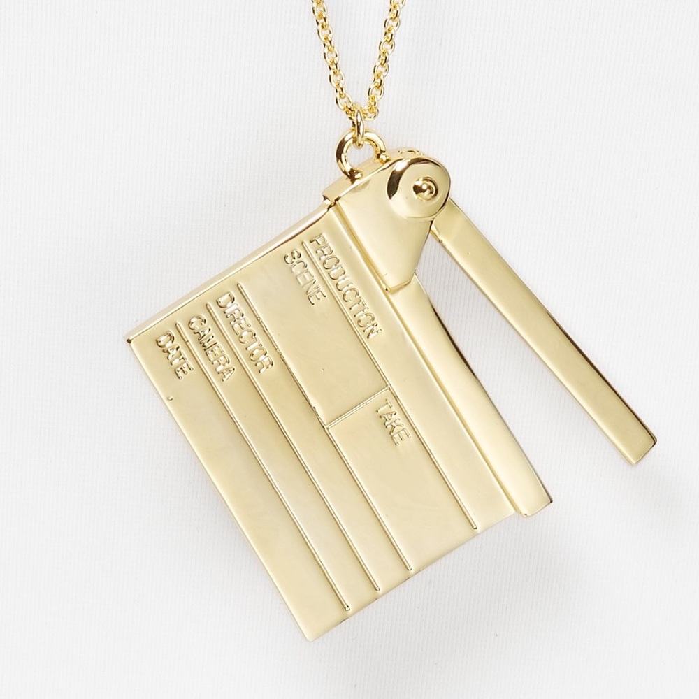 Kate Spade clapper necklace