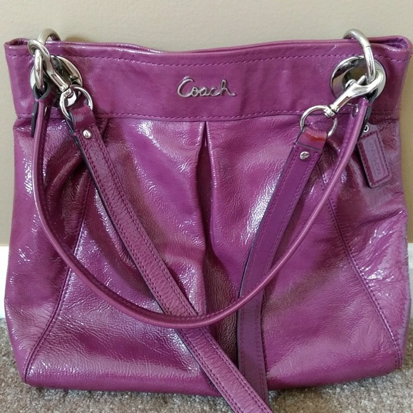 Coach Patent Leather Crossbody Handbag