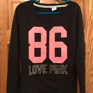 PINK crew neck sweatshirt