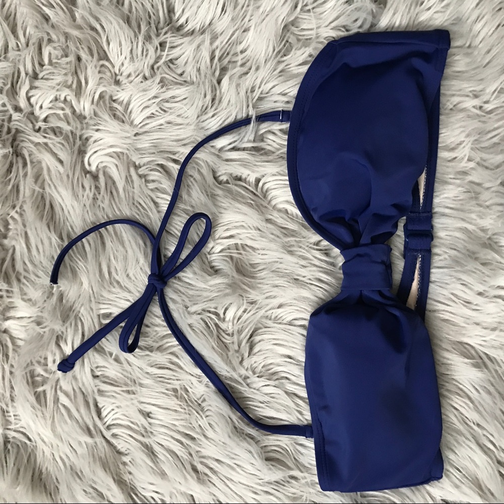 Navy bandeau bikini top👙💙