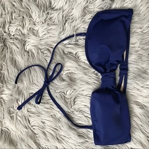 Navy bandeau bikini top👙💙