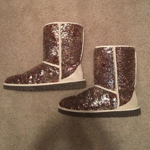 Sequin Ugg boots