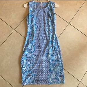 Jmclaughlin Sophia blue and white dress