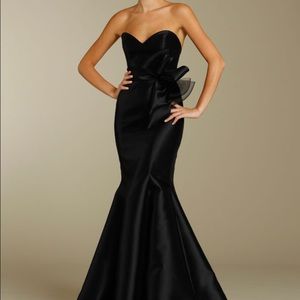 New size 12 black Lazaro bridesmaid dress