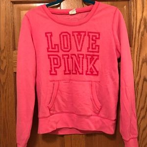PINK crew neck sweatshirt