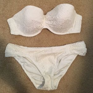 Victoria's Secret white lace bikini new w/o tags