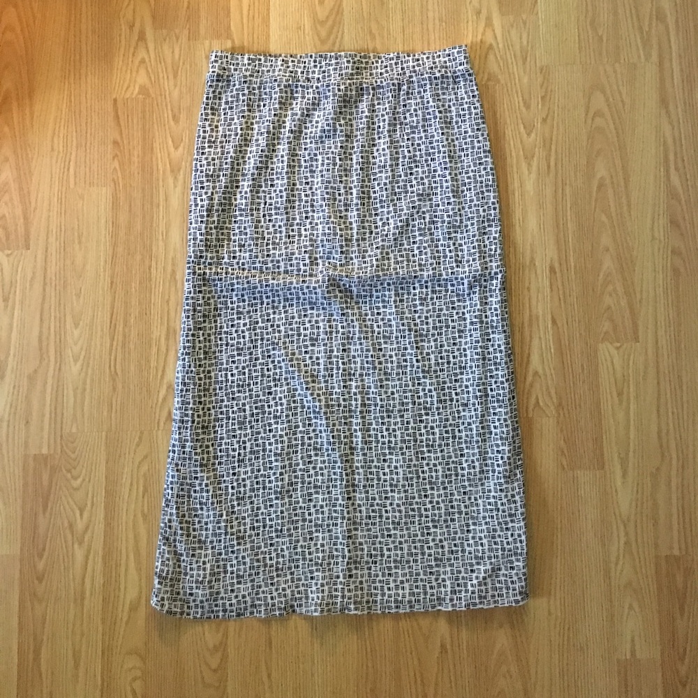 Black and White Maxi Skirt