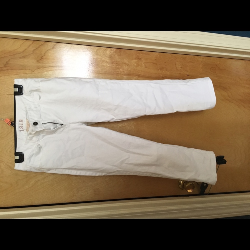 White Brooks Brothers Cropped Jeans