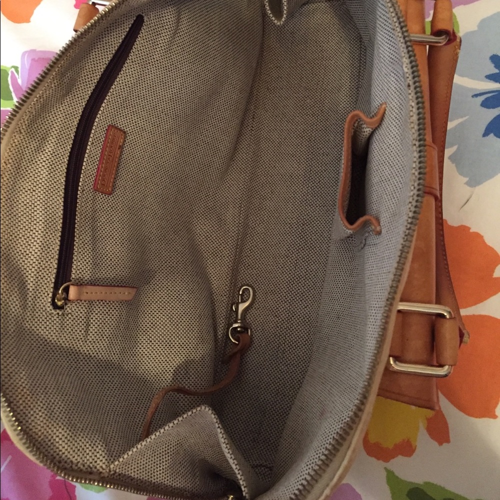 Dooney & Bourke Db Twill And Leather Purse - image 2