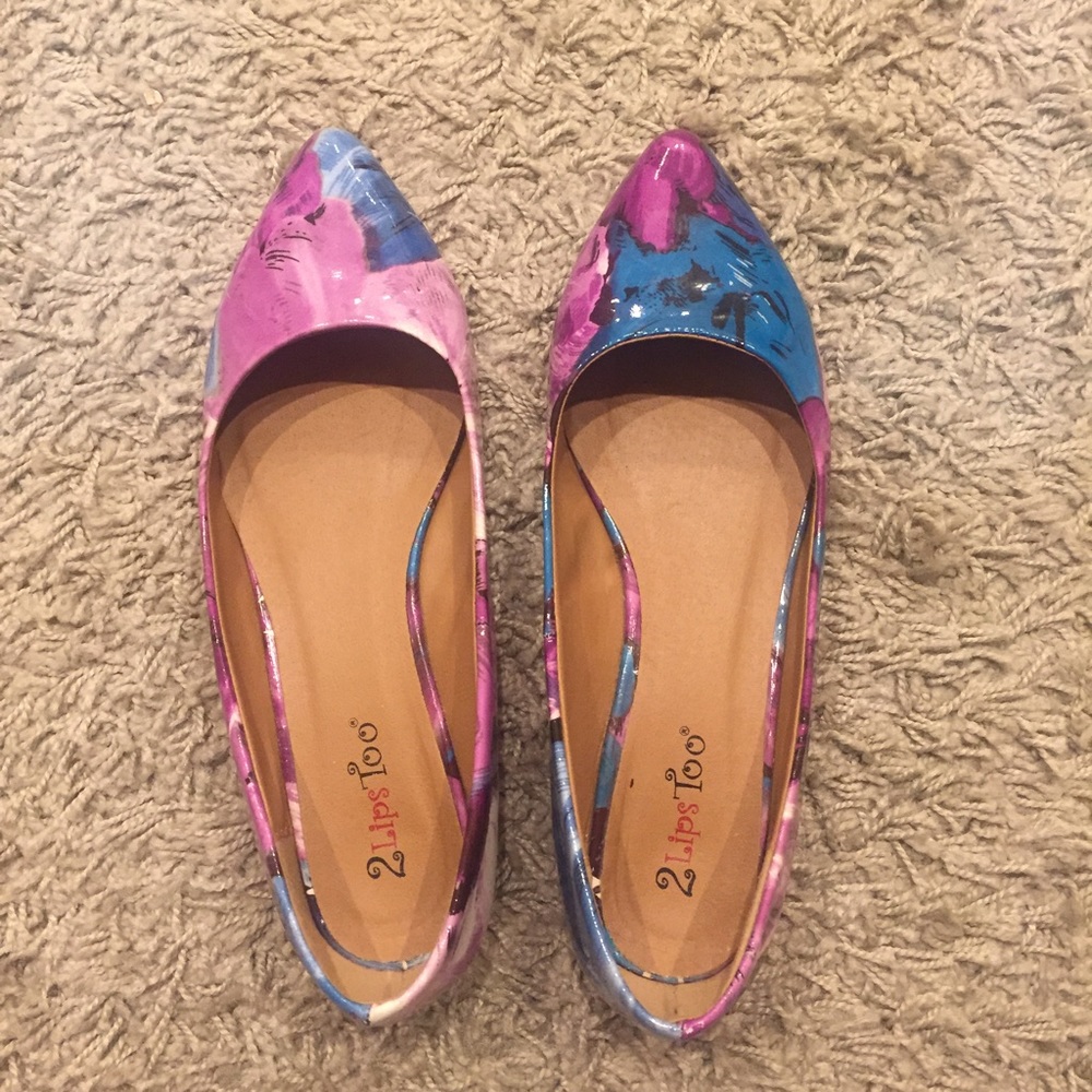 🌸Cute floral flats🌸