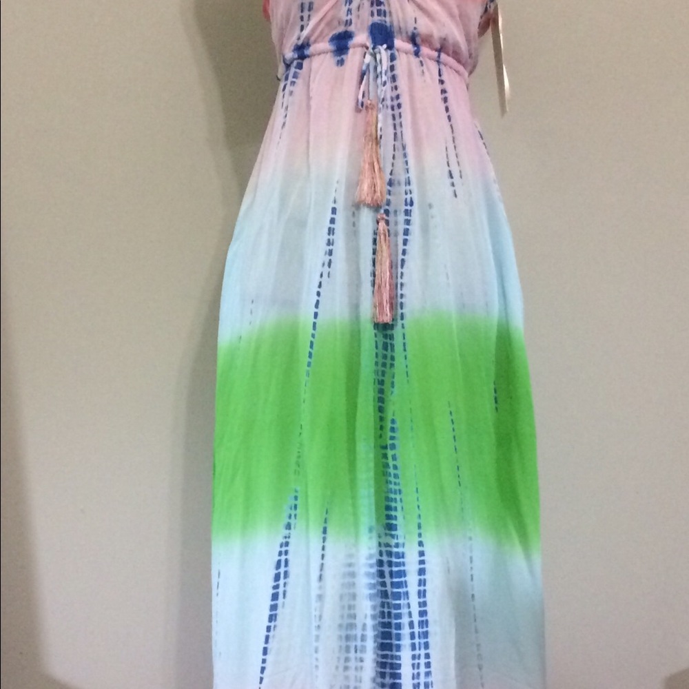Boston Proper Multi Tie Dye Maxi Dress - Picture 4 of 11