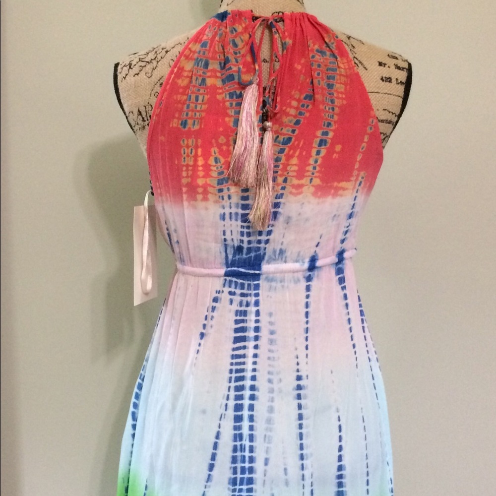 Boston Proper Multi Tie Dye Maxi Dress - Picture 5 of 11