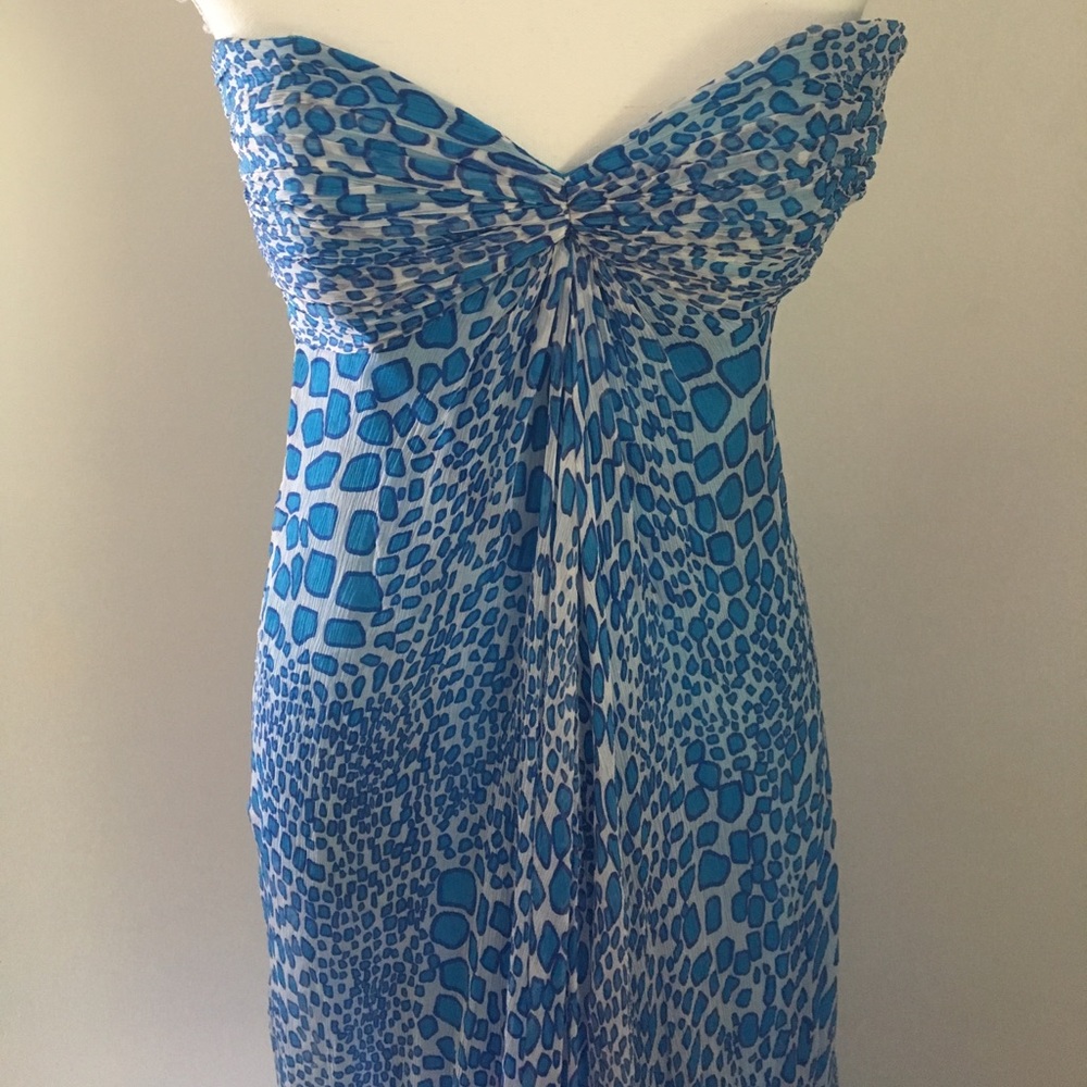 Laundry by Shelli Segal silk strapless gown - Picture 4 of 7