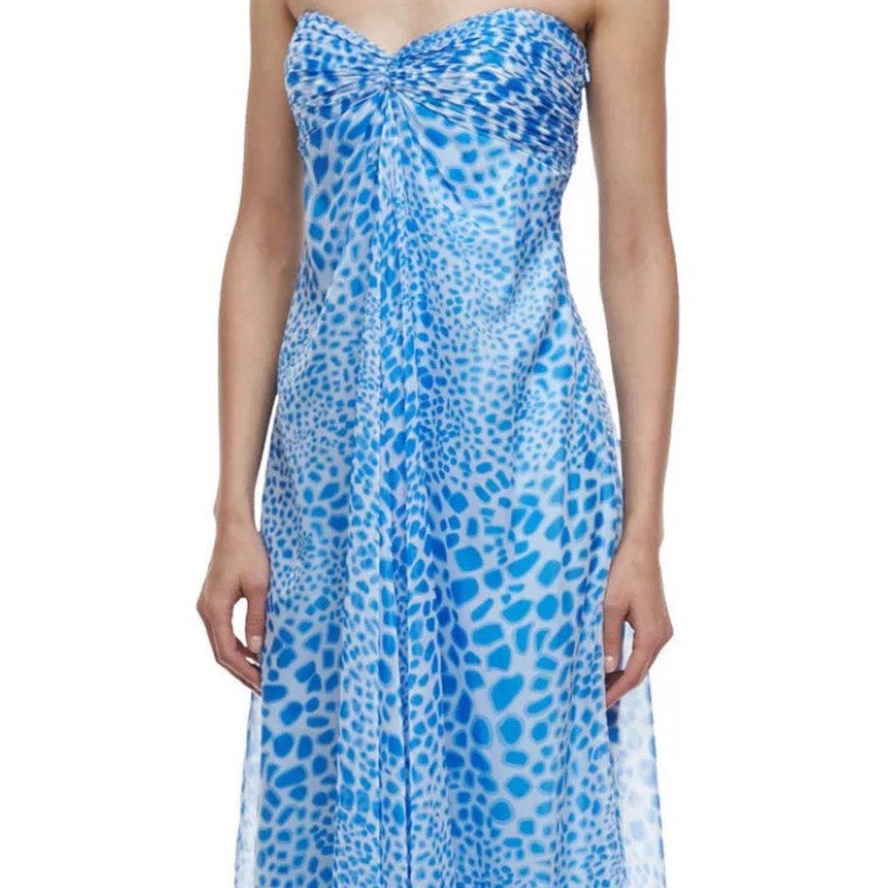 Laundry by Shelli Segal silk strapless gown - Picture 3 of 7