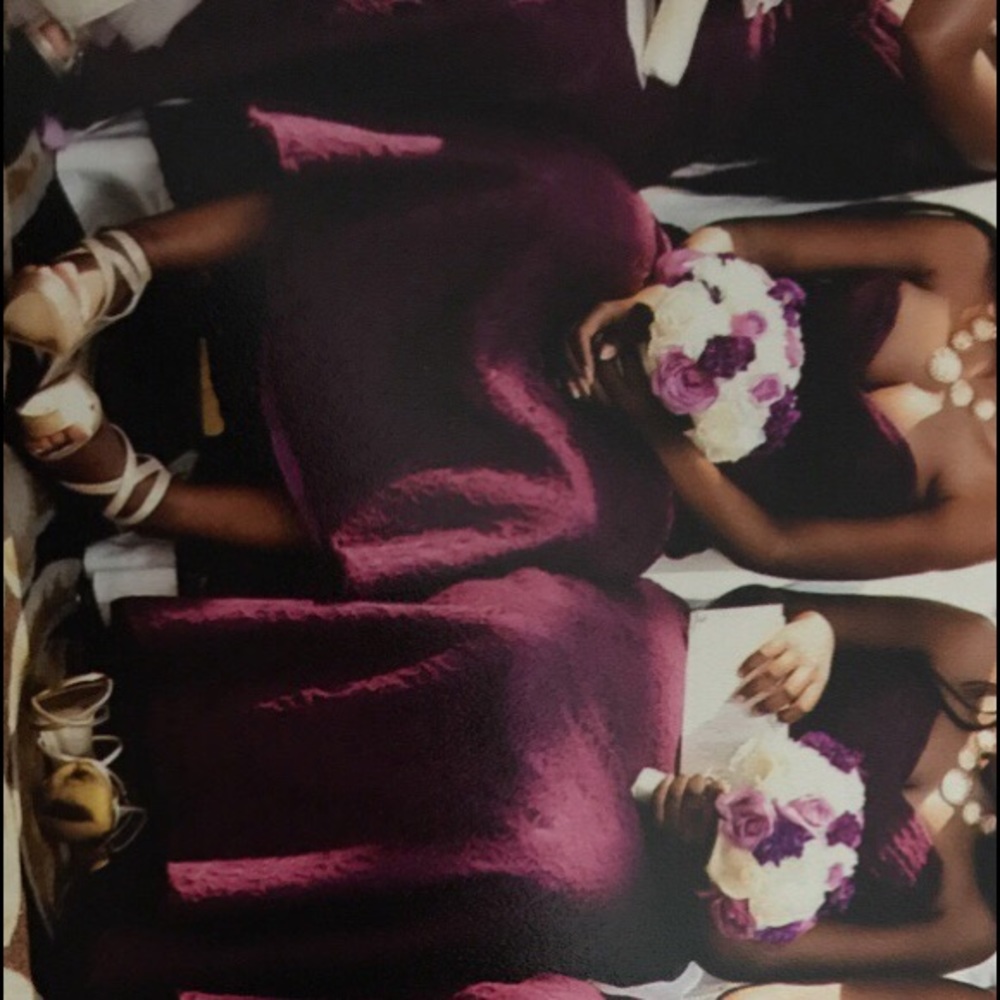 Women's purple sweetheart dress bridesmaid dress