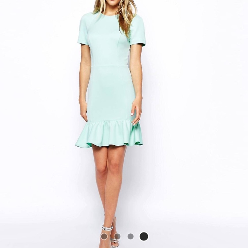 Never worn Scuba dress with peplum hem