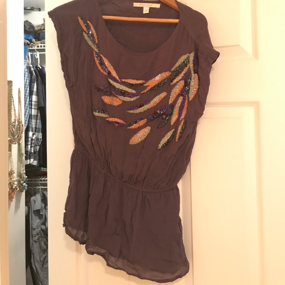 Lauren Conrad beaded shirt