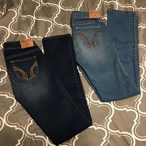 Hollister 2 pairs of skinny jeans