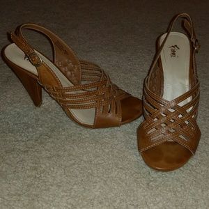 Fioni heels. Light brown, size 7.5