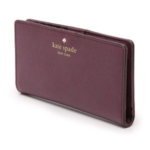 Kate Spade maroon snap wallet