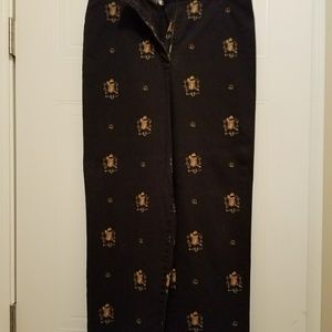 SOLD..Talbots pants w brown saddles.  Size 12