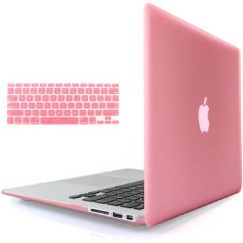 Macbook Air 13" Pink Case with Keyboard Protector