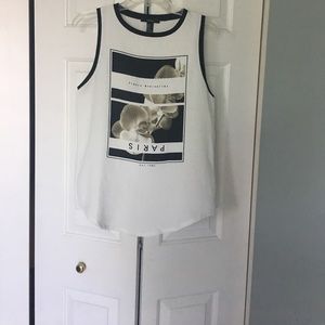 Fleurs éternelles paris tank top, size:M